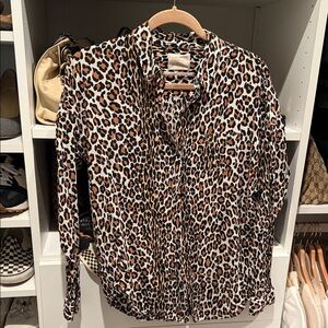 Scotch & Soda Leopard Print Button-Down Shirt